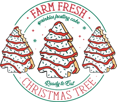 Farm Fresh Christmas - Christmas Ready to Press DTF Transfer