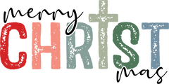 Merry Christmas - Christmas Ready to Press DTF Transfer