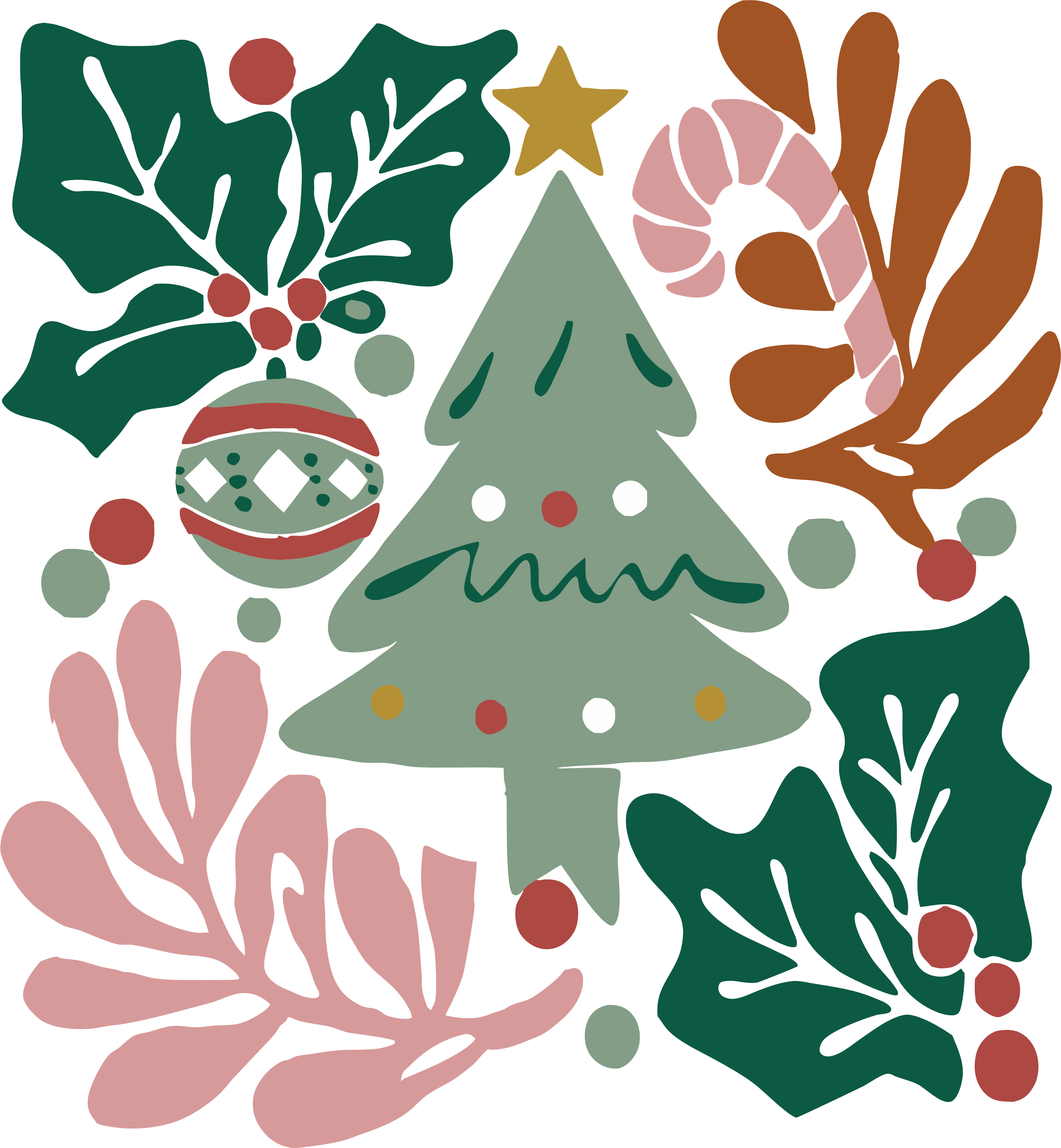 Boho Christmas - Christmas Ready to Press DTF Transfer