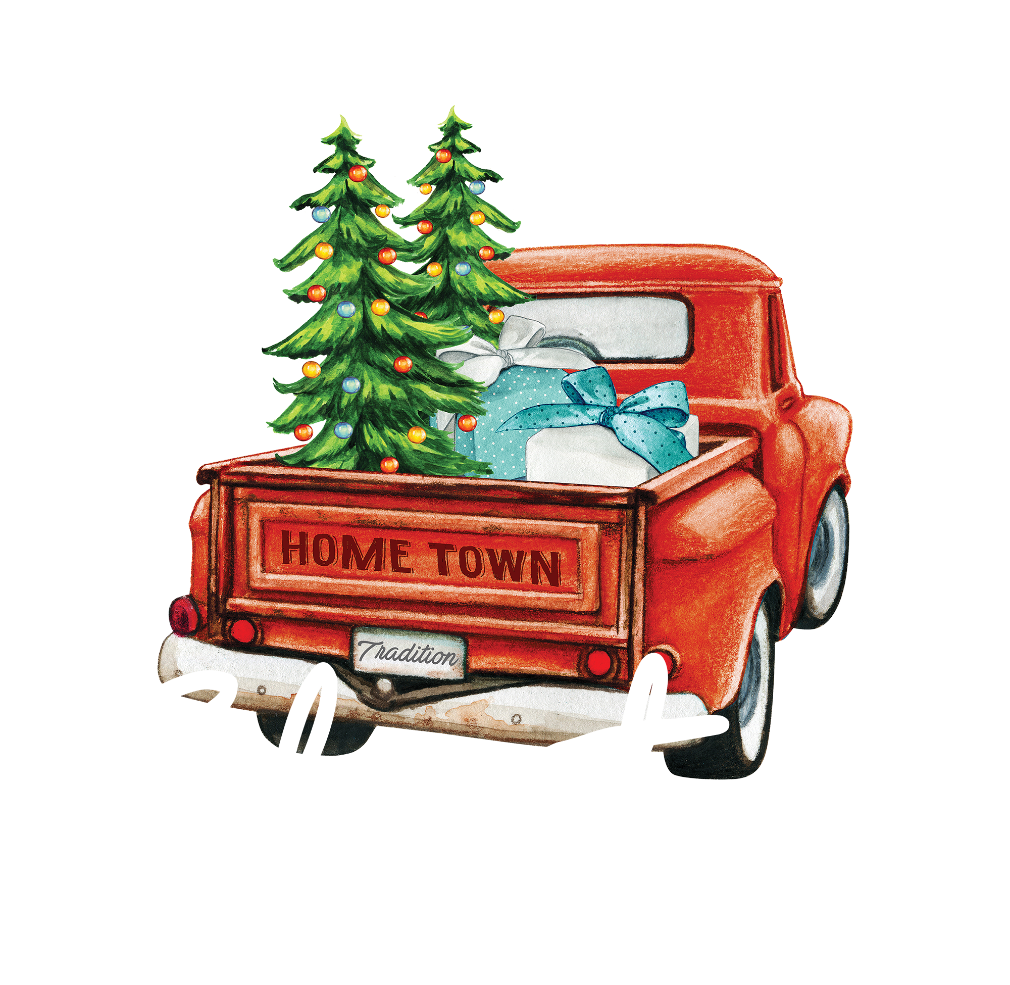 Small Town Christmas - Christmas Ready to Press DTF Transfer