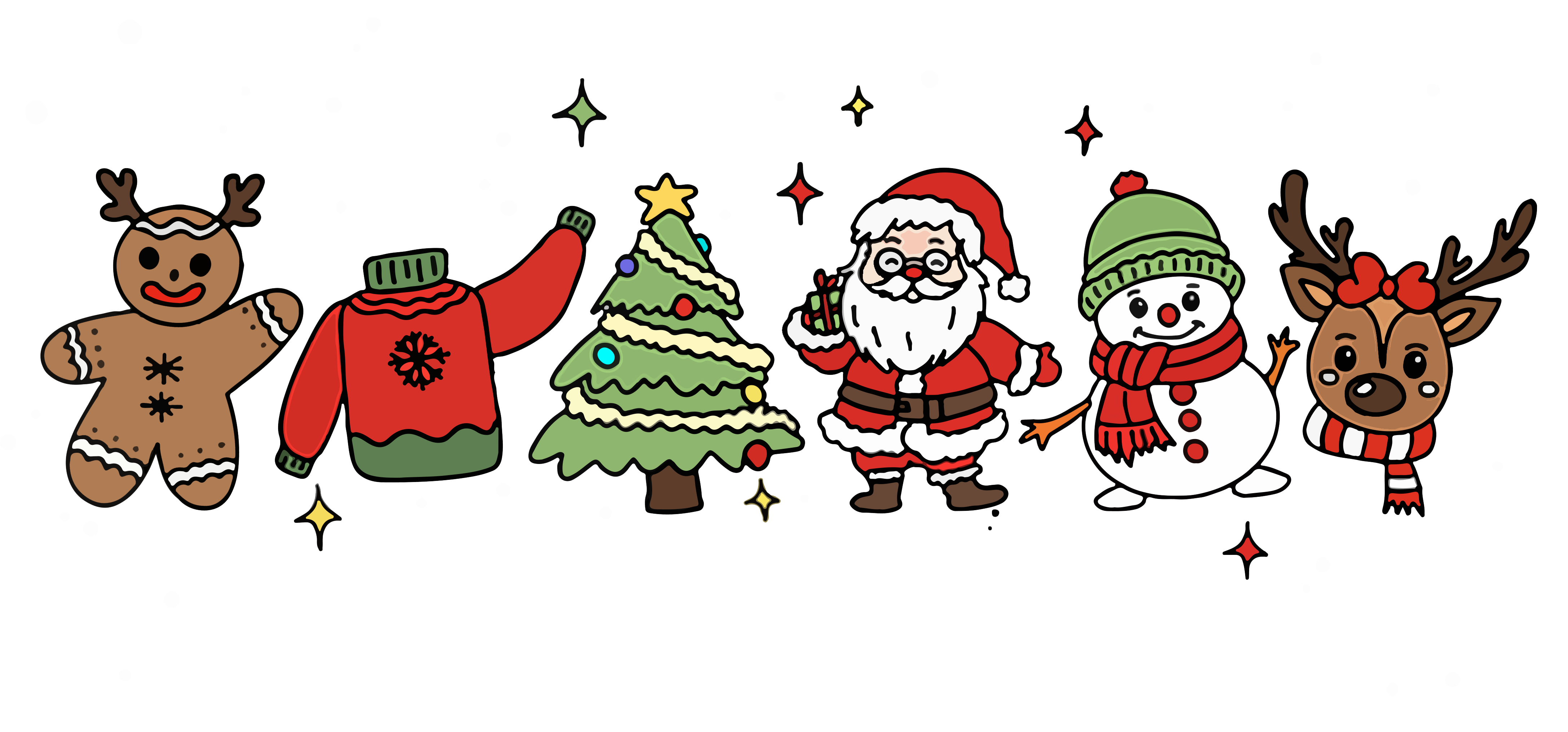 In Da Clerb We All Fam - Christmas Ready to Press DTF Transfer