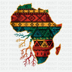 African Roots Human Rights Ready to Press DTF Transfer