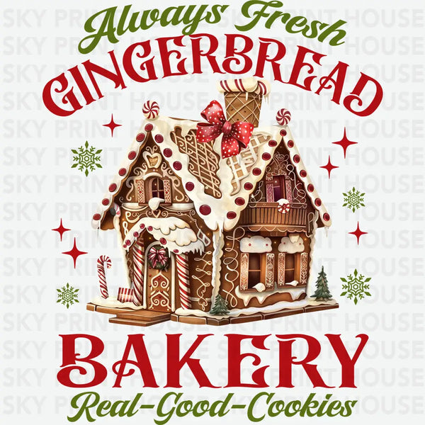 Always Fresh Gingerbread - Christmas Ready to Press DTF Transfer