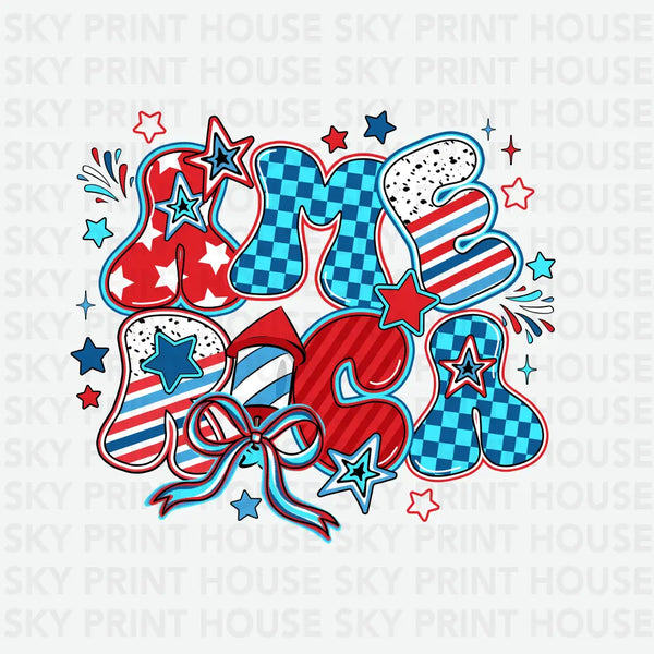 America - 4th of July Ready to Press DTF Transfer