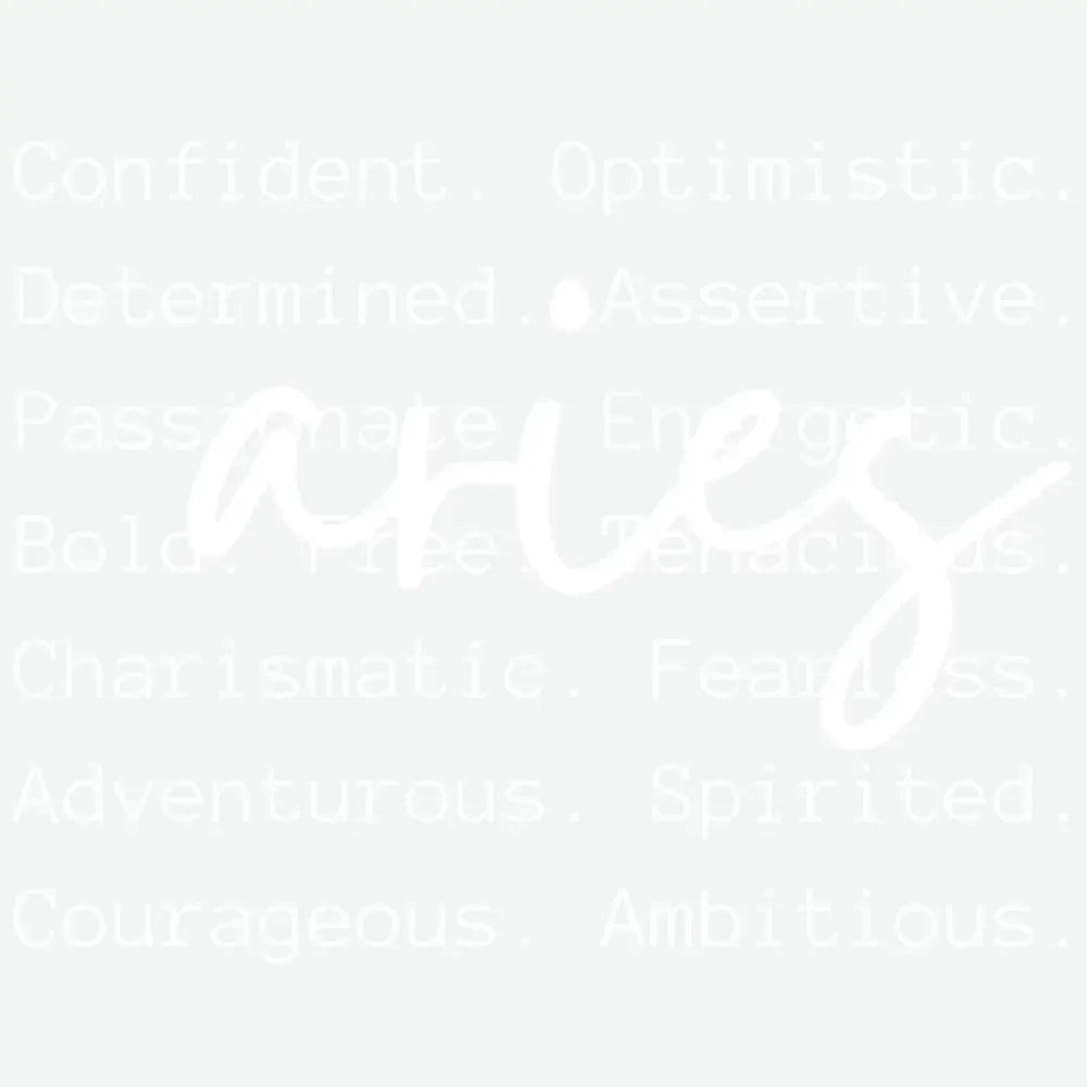 Aries Qualities Zodiacs And Horoscopes Ready to Press DTF Transfer