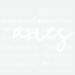 Aries Qualities Zodiacs And Horoscopes Ready to Press DTF Transfer