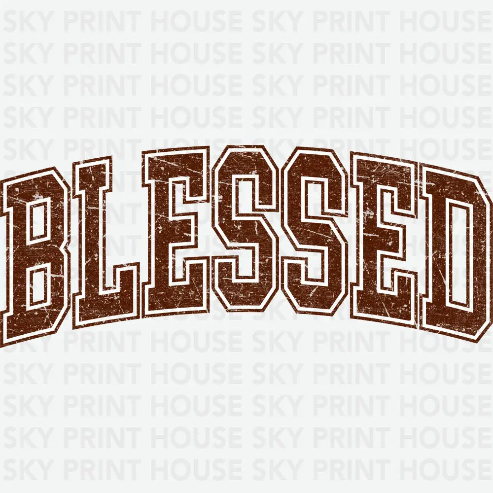Blessed Thanksgiving Ready to Press DTF Transfer