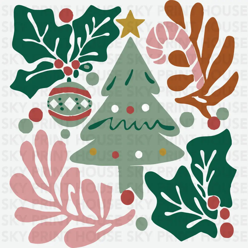 Boho Christmas - Christmas Ready to Press DTF Transfer