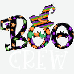 Boo Crew – Cute Halloween Witch Hat - Ready to Press DTF Transfer