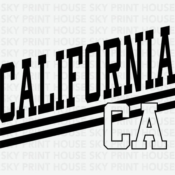 California CA - US States Ready to Press DTF Transfer