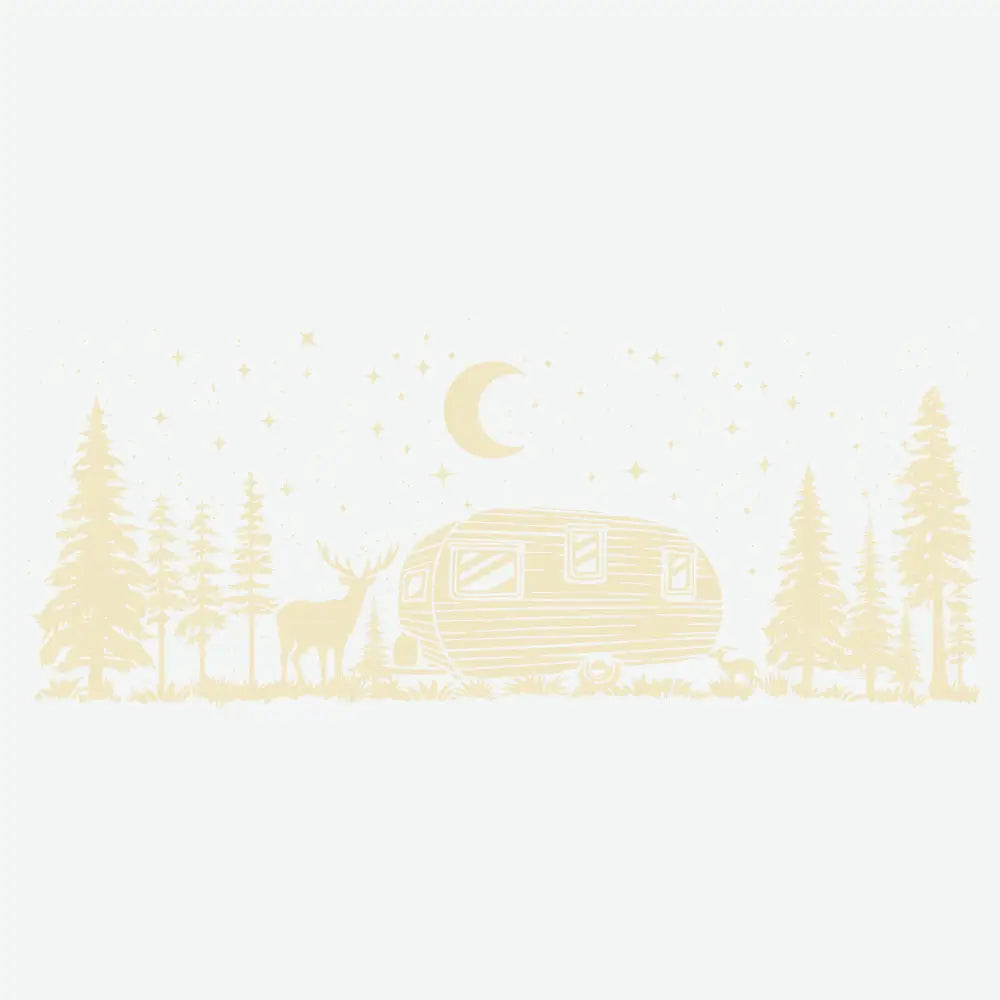 Camp Starry Night Camping Ready to Press DTF Transfer