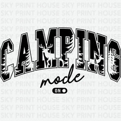 Camping Mode On Camping Ready to Press DTF Transfer