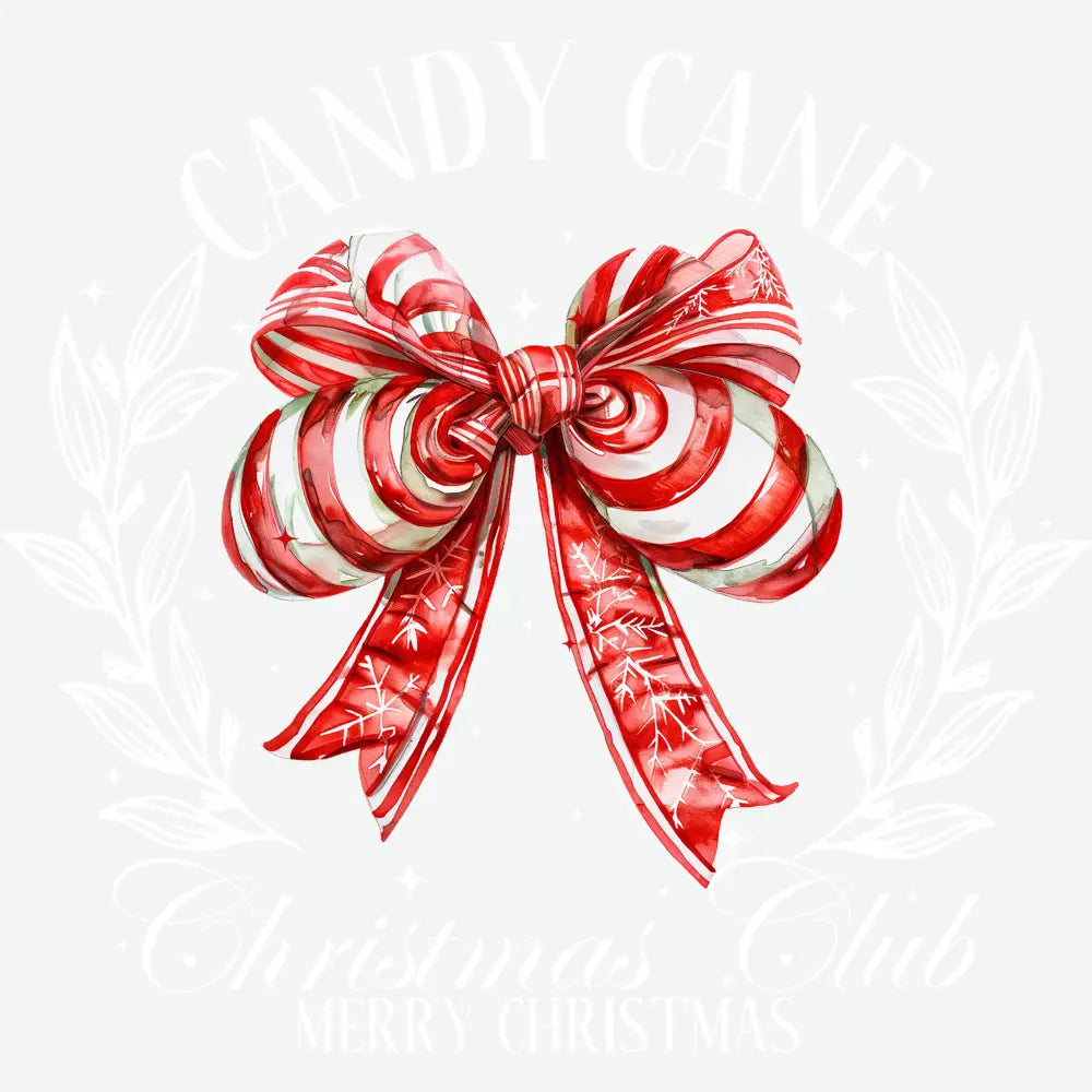 Candy Cane Christmas Club - Christmas Ready to Press DTF Transfer