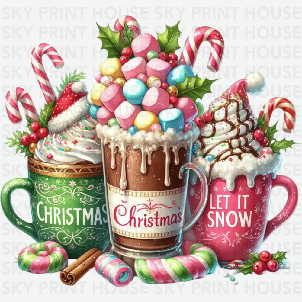 Christmas Coffee - Christmas Ready to Press DTF Transfer