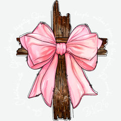Christmas Faith Inspired Bow - Christmas Ready to Press DTF Transfer