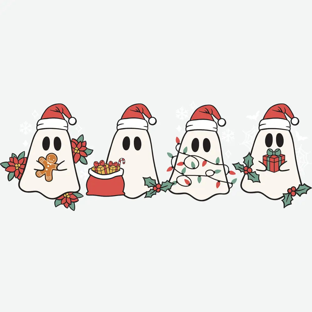Christmas Ghosts- Christmas Ready to Press DTF Transfer
