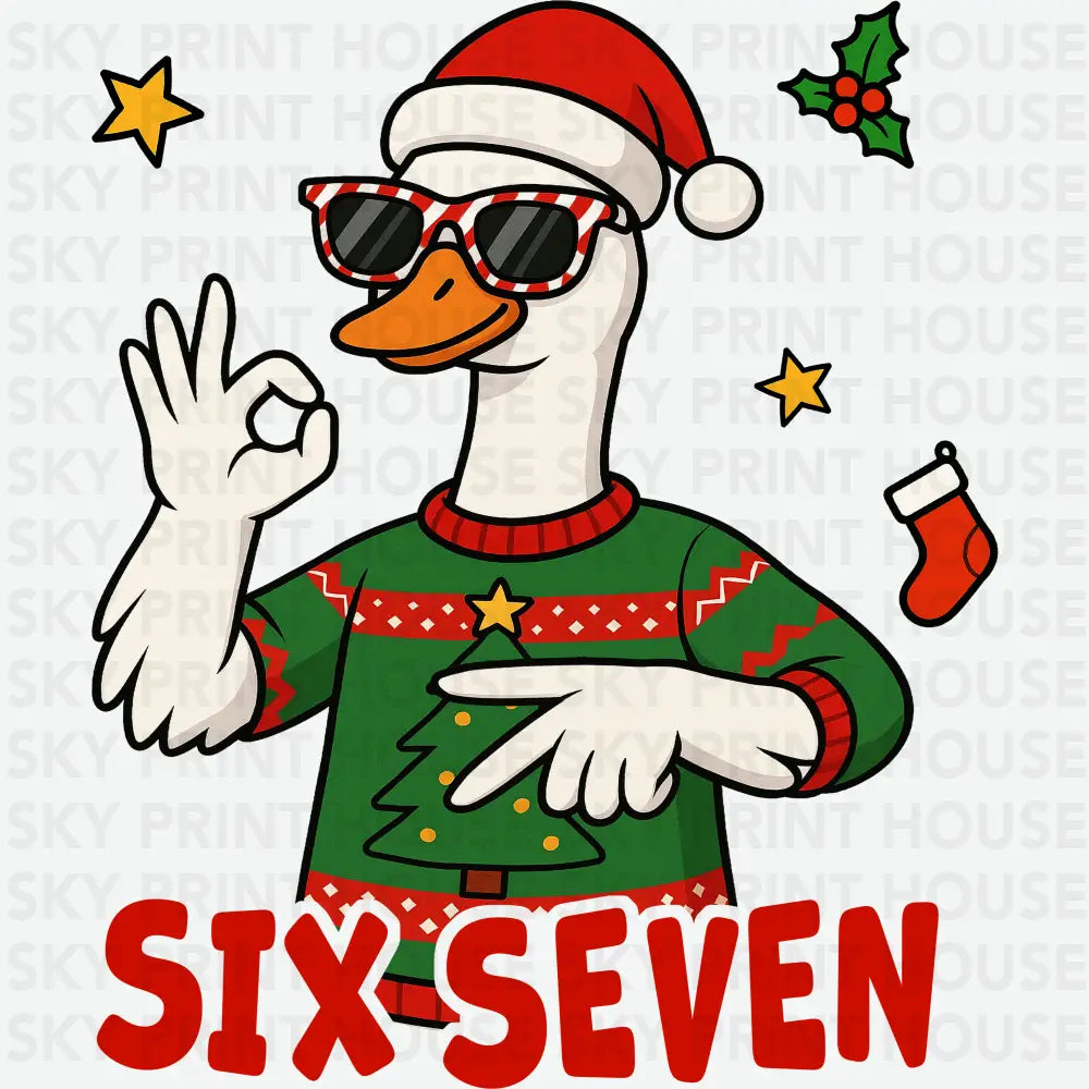 Christmas Goose 67 - Christmas Ready to Press DTF Transfer