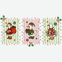 Christmas Lights Goose - Christmas Ready to Press DTF Transfer