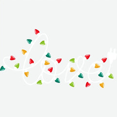 Christmas Lights Love - Christmas Ready to Press DTF Transfer
