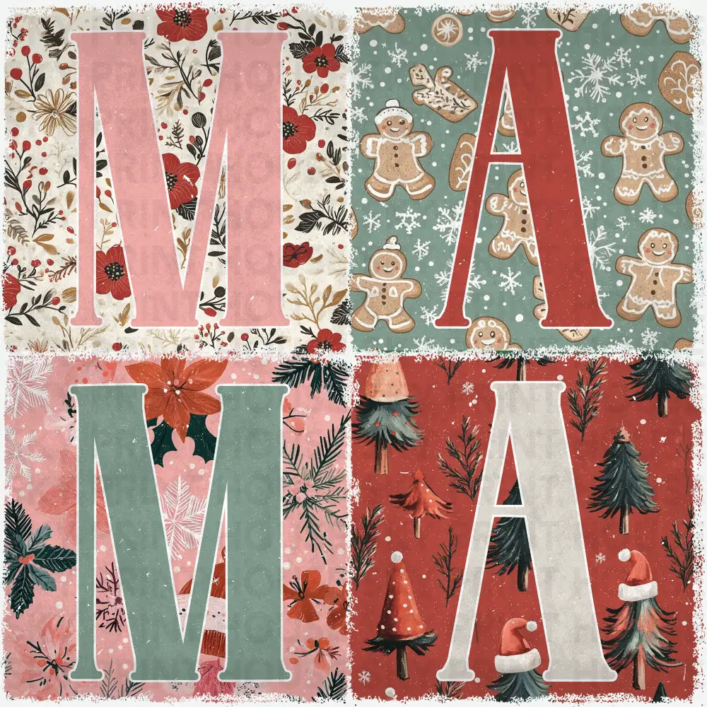 Christmas Mama - Christmas Ready to Press DTF Transfer