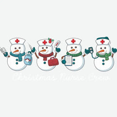 Christmas Nurse Crew - Christmas Ready to Press DTF Transfer