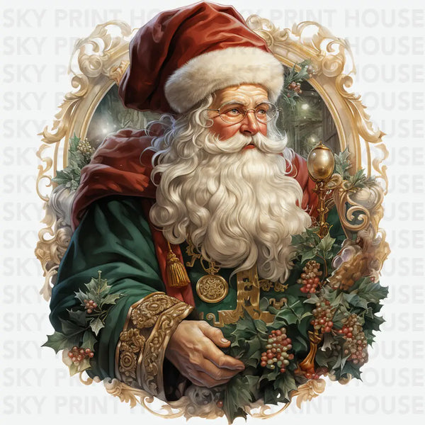 Christmas Santa - Christmas Ready to Press DTF Transfer