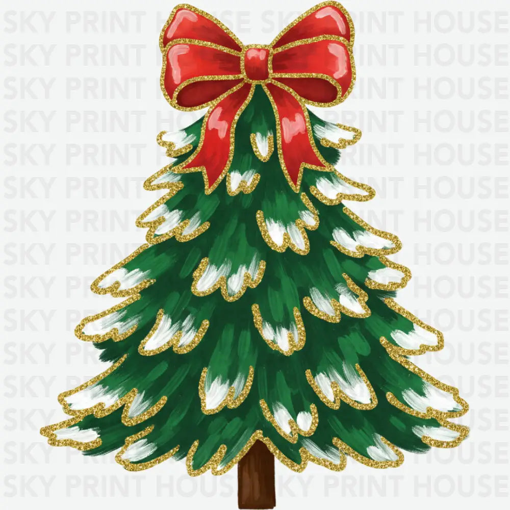 Christmas Tree - Christmas Ready to Press DTF Transfer