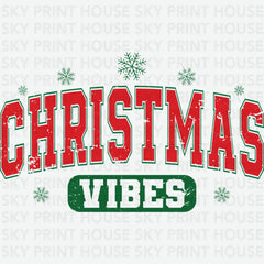 Christmas Vibes - Christmas Ready to Press DTF Transfer