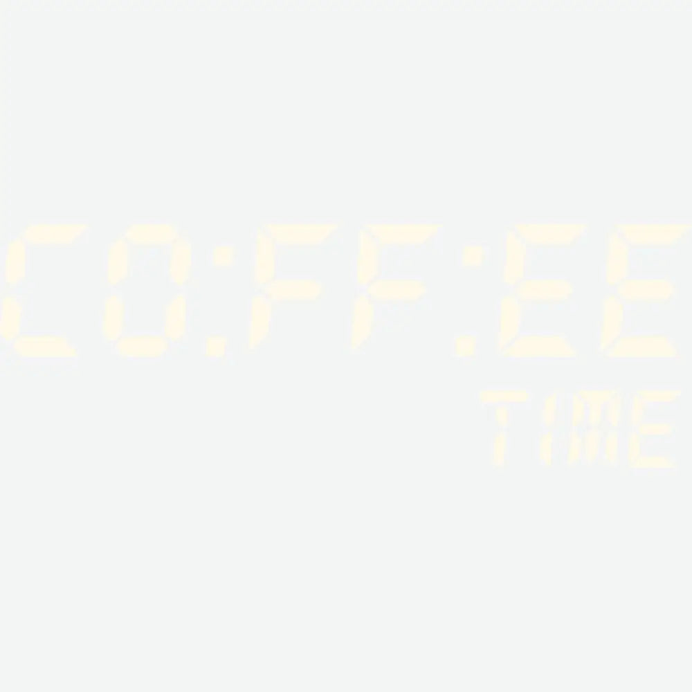 Coffee Time Digital Clock Food Ready to Press DTF Transfer