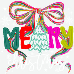 Colorful Merry Christmas - Ready to Press DTF Transfer