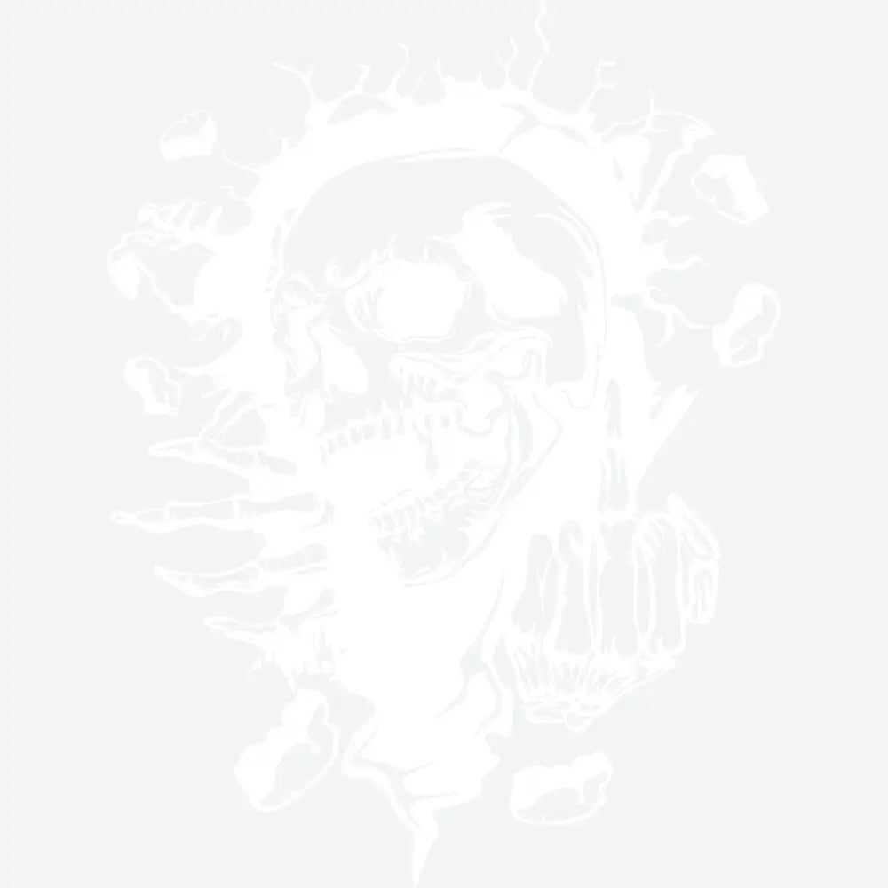 Creepy Skull Halloween Ready to Press DTF Transfer