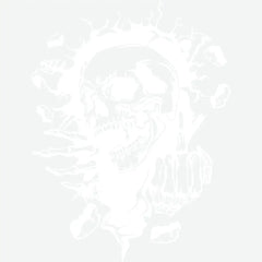 Creepy Skull Halloween Ready to Press DTF Transfer