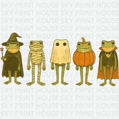 Cute Frog Halloween - Ready to Press DTF Transfer