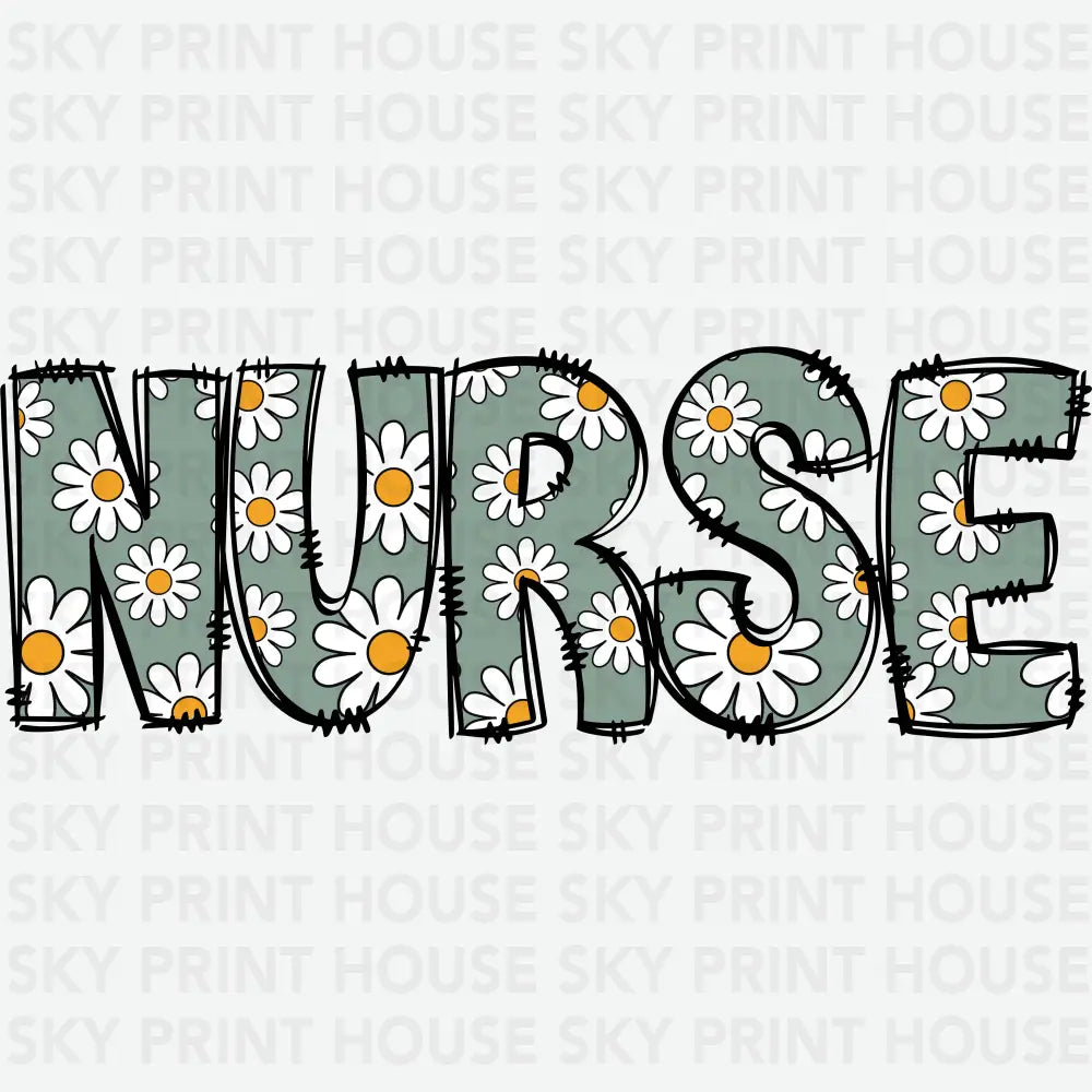 Daisy Nurse Nurse Ready to Press DTF Transfer