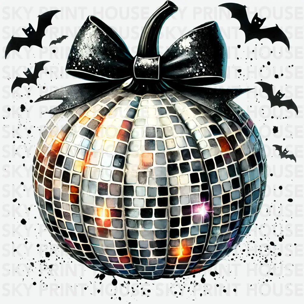 Disco Ball Halloween Ready to Press DTF Transfer