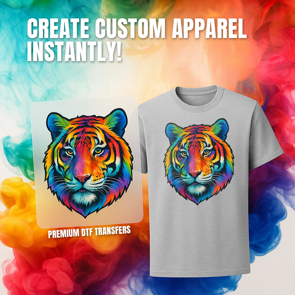 Custom DTF Transfers By Size - Custom DTF Upload