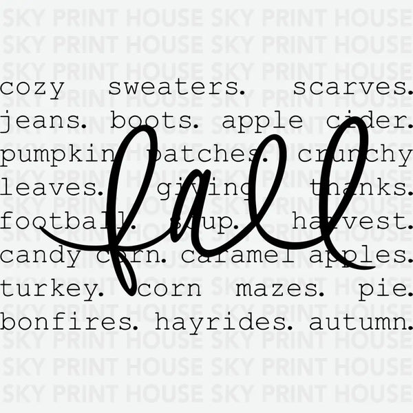 Fall Definition - Fall Ready to Press DTF Transfer