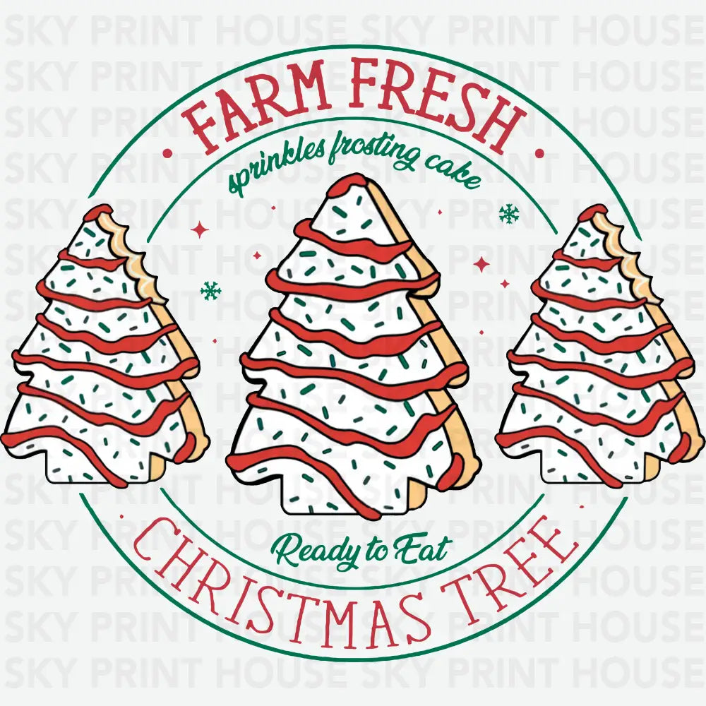 Farm Fresh Christmas - Christmas Ready to Press DTF Transfer