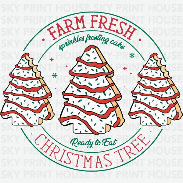 Farm Fresh Christmas - Christmas Ready to Press DTF Transfer