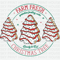 Farm Fresh Christmas - Christmas Ready to Press DTF Transfer