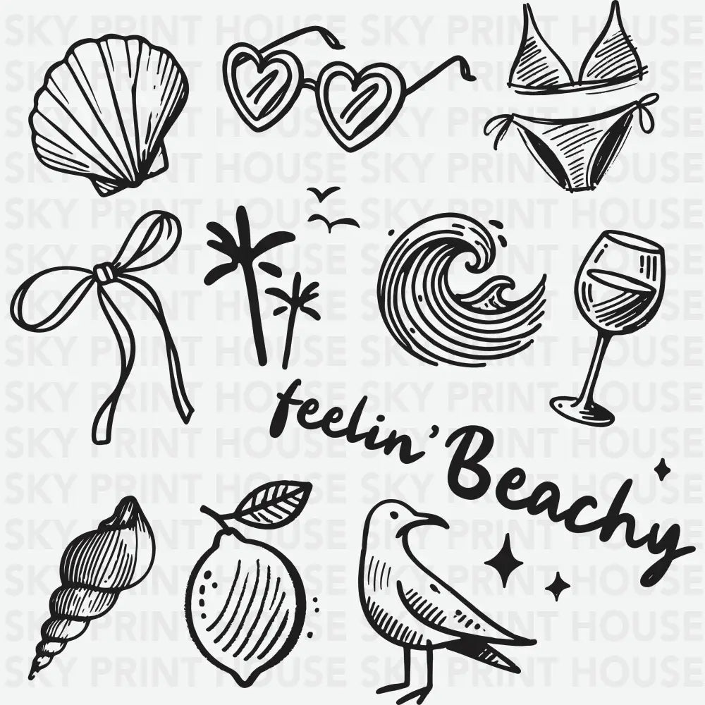 Feelin’ Beachy Summer Ready to Press DTF Transfer