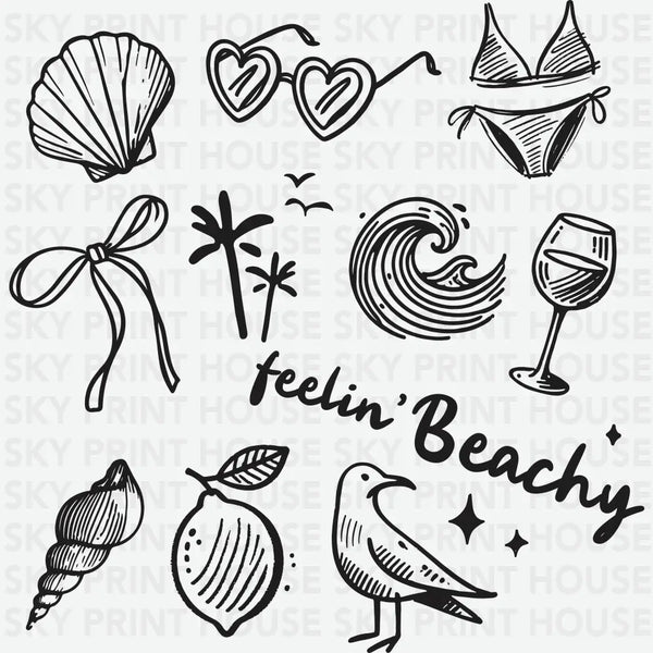 Feelin' Beachy - Summer Ready to Press DTF Transfer