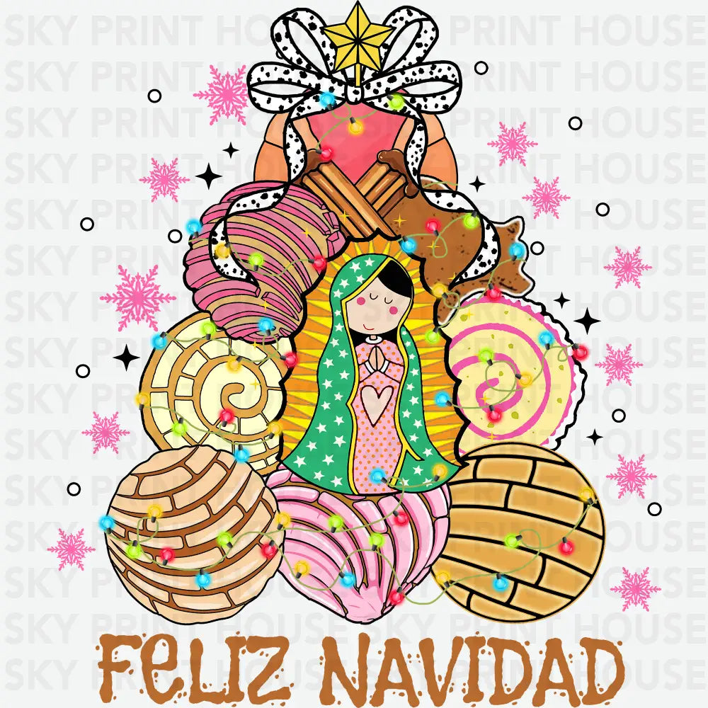 Feliz Navidad – Mexican Christmas Ready to Press DTF Transfer