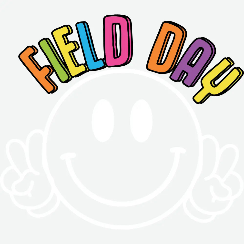 Field Day Smiley Face School Ready to Press DTF Transfer