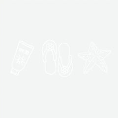 Flip Flops Starfish Sunscreen Summer Ready to Press DTF Transfer