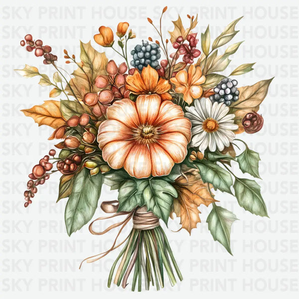 Flowers Boquete - Fall Ready to Press DTF Transfer