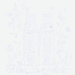 French Floral Paris House Travel Ready to Press DTF Transfer