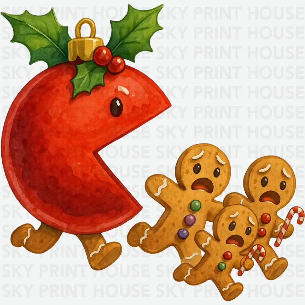 Funny Christmas Gingerbread - Ready to Press DTF Transfer