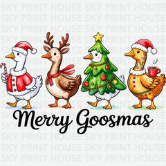 Funny Goose Christmas - Ready to Press DTF Transfer