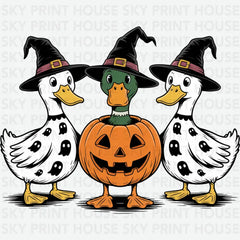 Funny Halloween Duck - Ready to Press DTF Transfer